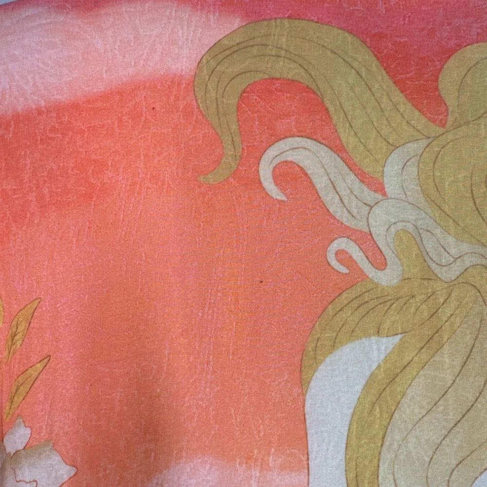 For Love Bell Mermaid Kimono Robe Small Coral Boho Maxi Cover Up - Picture 13 of 15
